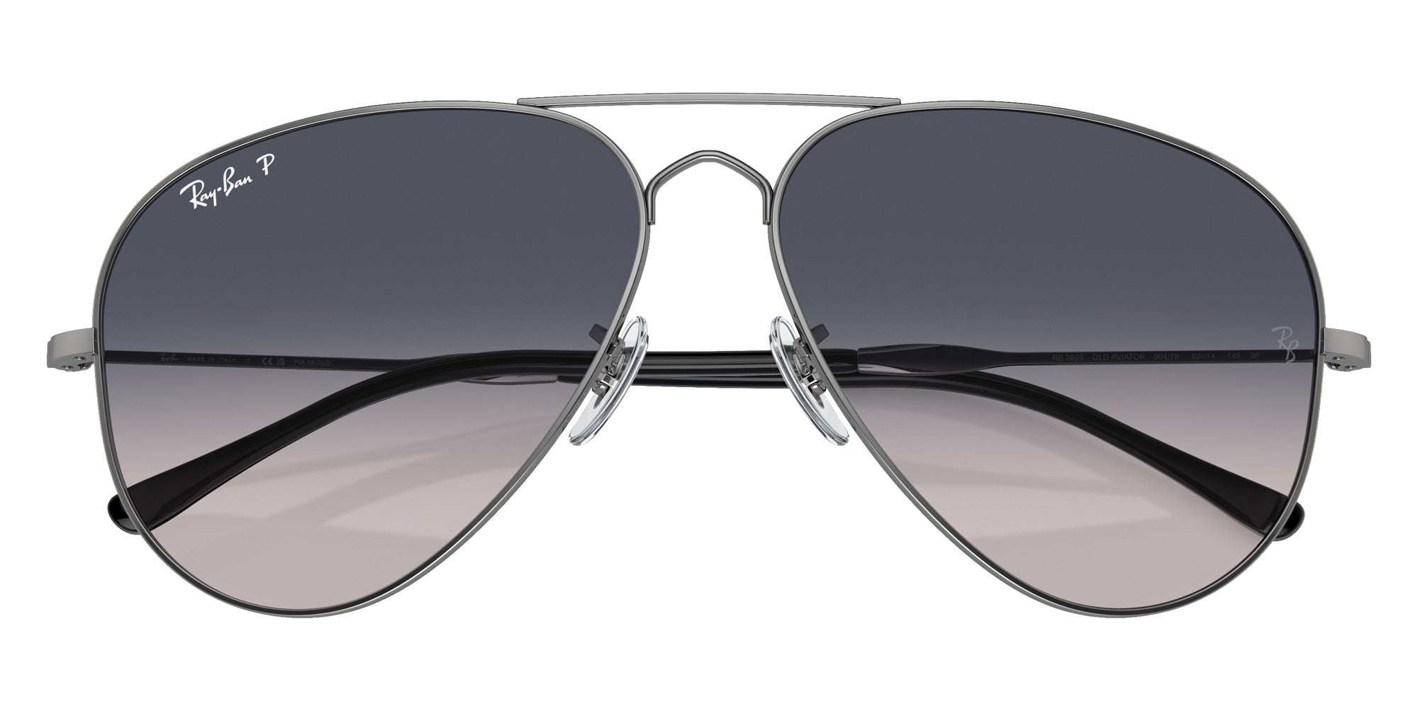 Ray-Ban RB3825 Old Aviator 004/78 58 - Gunmetal / Blue Polarized #id:rb382500478_s:104125