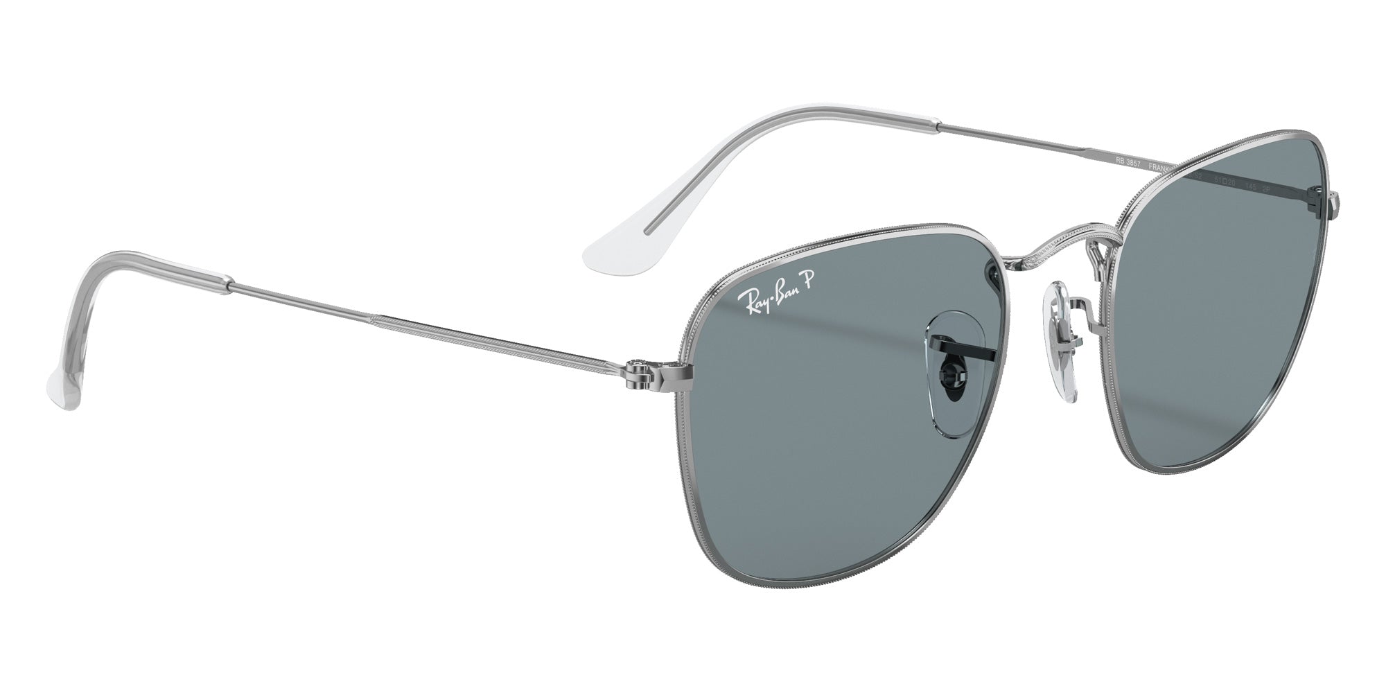 Ray-Ban RB3857 Frank 9198S2 51 - Silver / Blue Polarized #id:rb38579198s2_s:100120