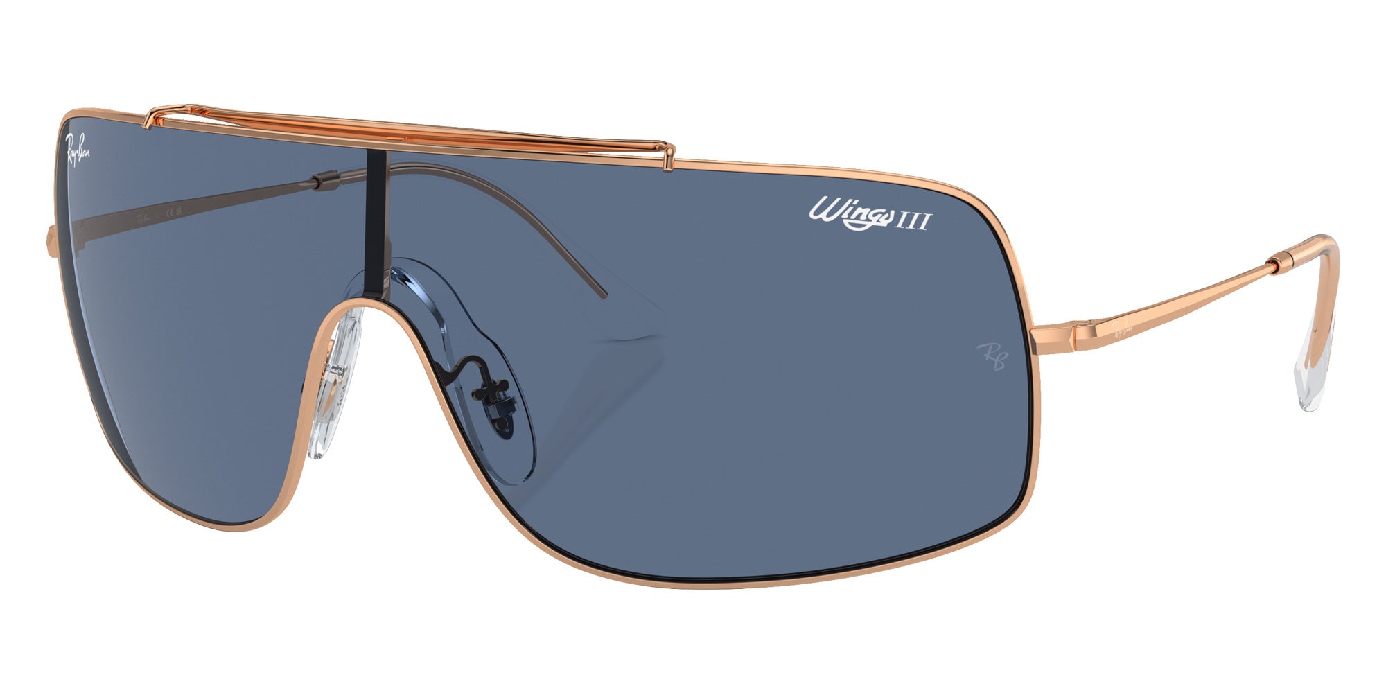 Ray-Ban RB3897 Wings III 920280 136 - Rose Gold / Dark Blue #id:rb3897920280_s:102105