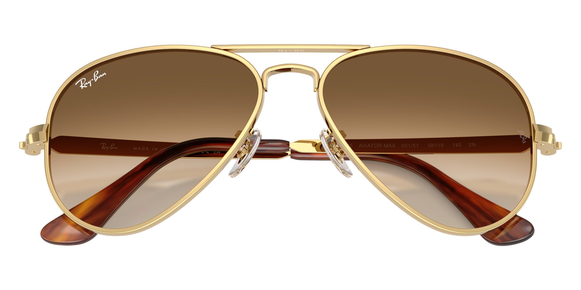 Ray-Ban RB3925 Aviator Max 001/51 58 - Arista Gold / Clear Gradient Brown #id:rb392500151_s:102125