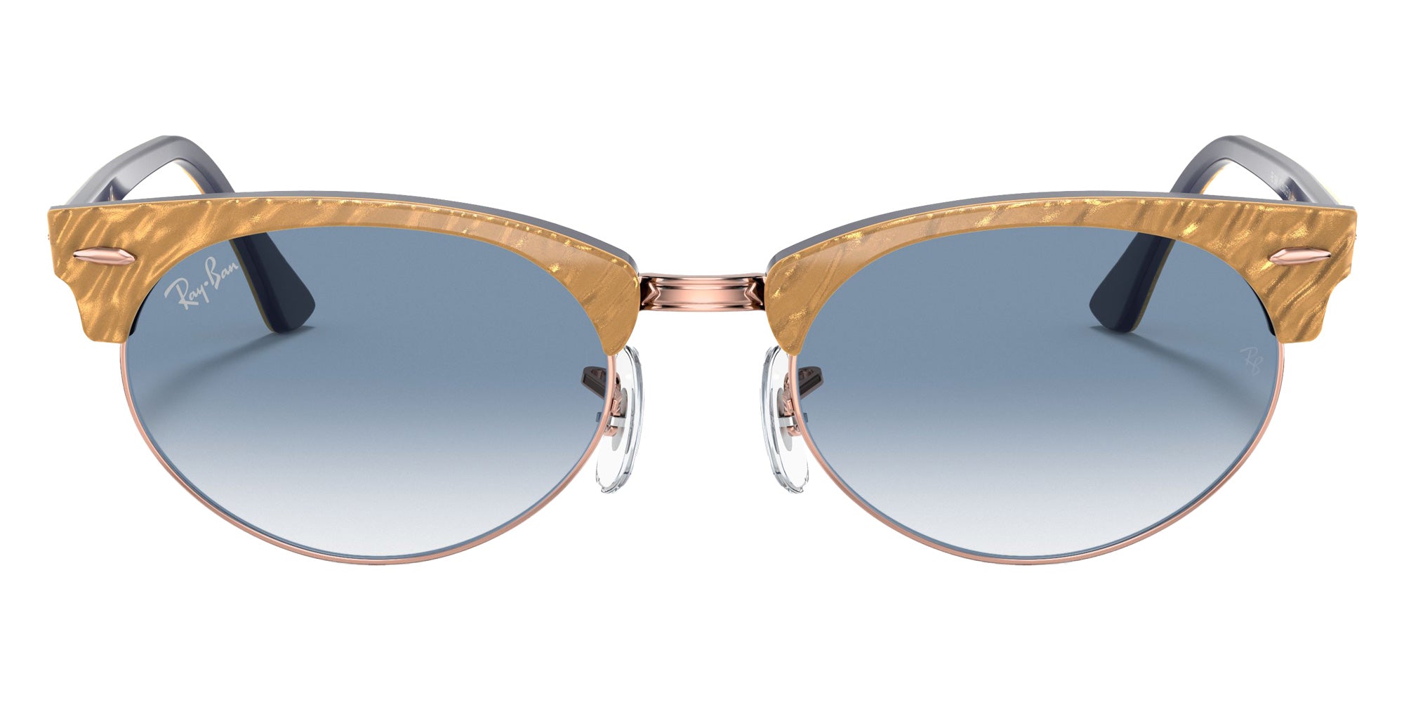 Ray-Ban RB3946 Clubmaster Oval 13063F 52 - Beige / Light Blue Gradient #id:rb394613063f_s:100100