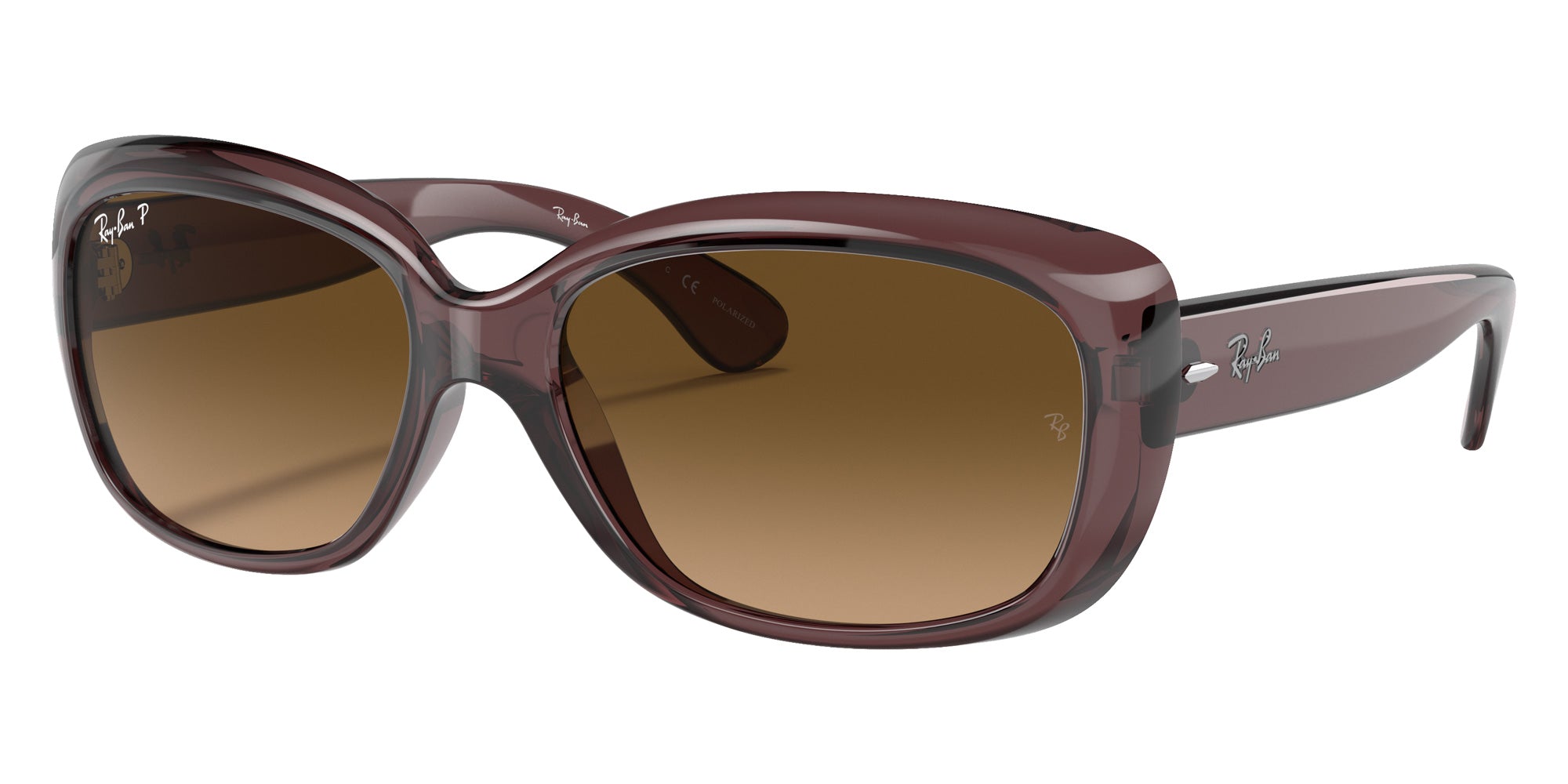 Ray-Ban RB4101 Jackie Ohh Transparent 6593M2 58 - Transparent Dark Brown / Brown Gradient Polarized #id:rb41016593m2_s:100105