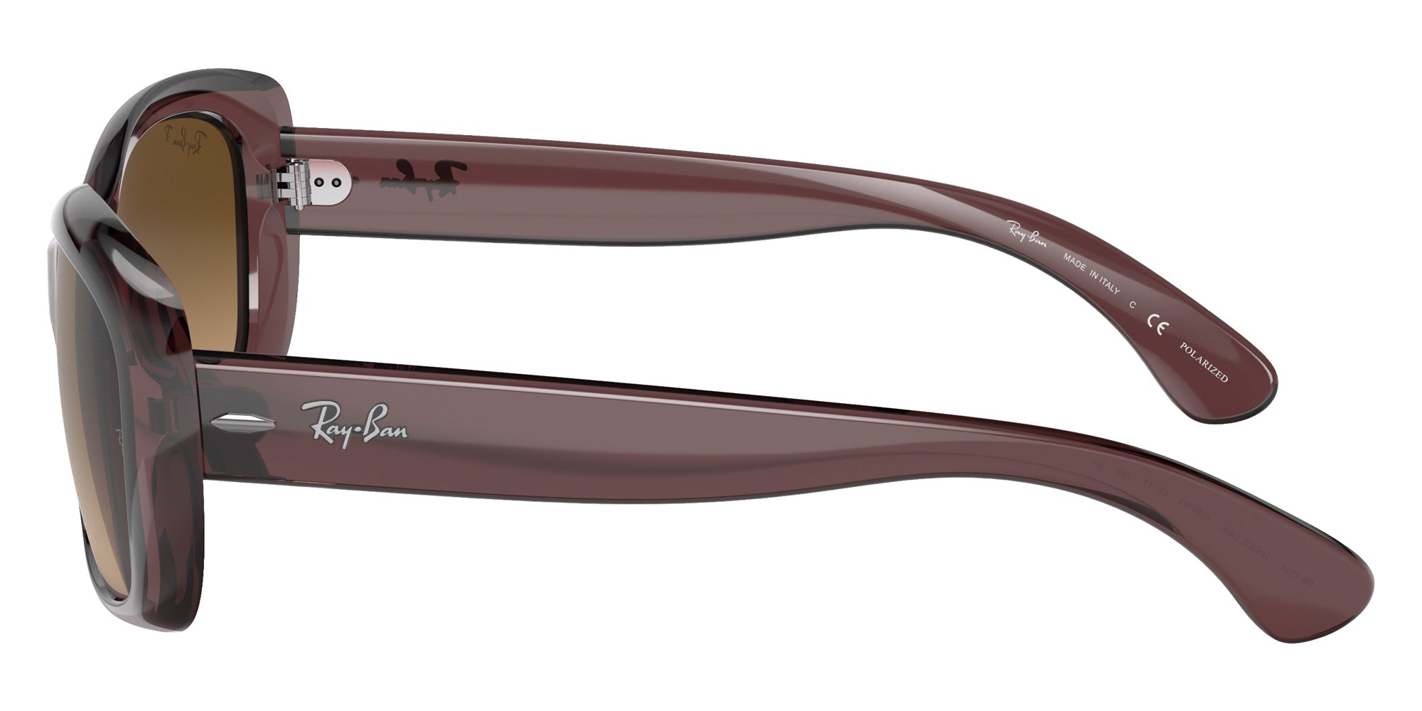 Ray-Ban RB4101 Jackie Ohh Transparent 6593M2 58 - Transparent Dark Brown / Brown Gradient Polarized #id:rb41016593m2_s:100110