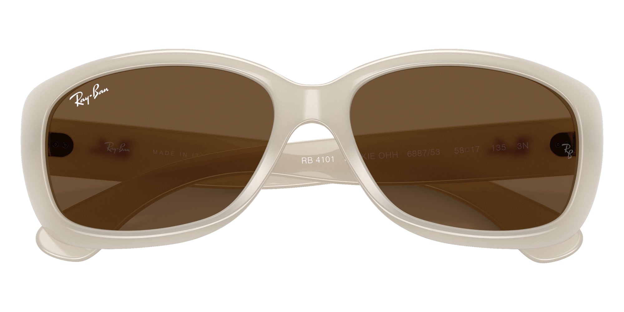 Ray-Ban RB4101 Jackie Ohh 688753 58 - Opal Ivory #id:rb4101688753_s:100125