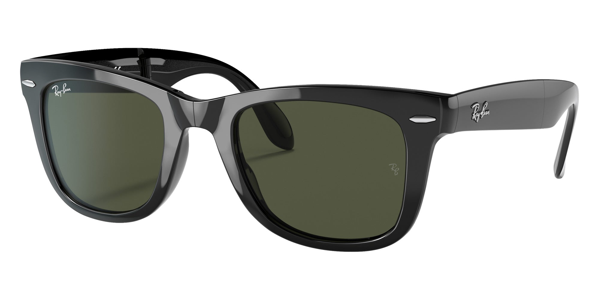 Ray-Ban RB4105 Wayfarer Folding Classic 601 50 - Black / G-15 Green #id:rb4105601_s:100105