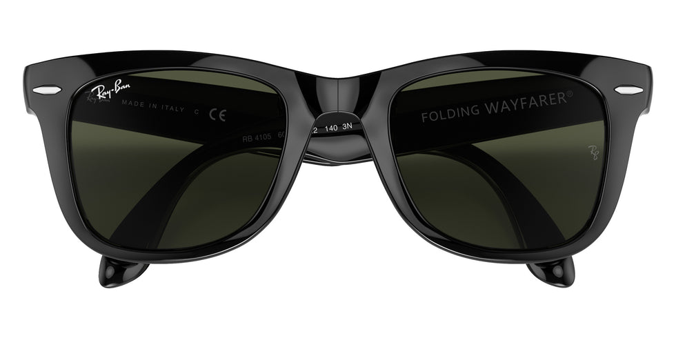 Ray-Ban RB4105 Wayfarer Folding Classic 601 50 - Black / G-15 Green #id:rb4105601_s:100125