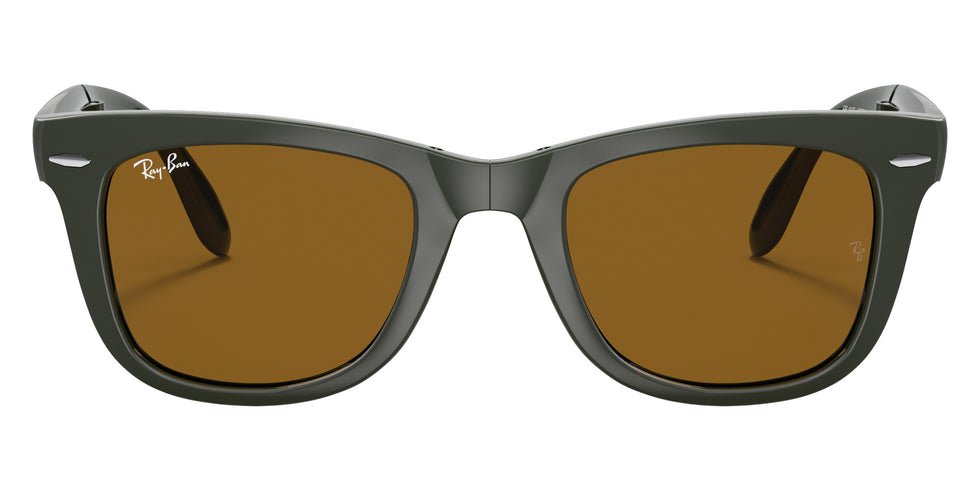 Ray-Ban RB4105 Wayfarer Folding Classic 657533 50 - Military Green / B-15 Brown #id:rb4105657533_s:100100
