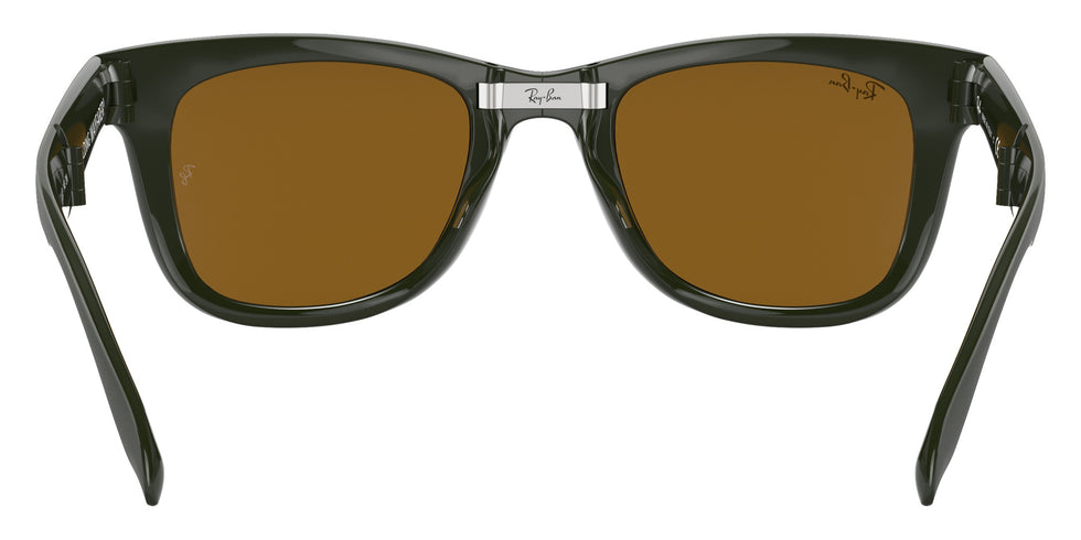 Ray-Ban RB4105 Wayfarer Folding Classic 657533 50 - Military Green / B-15 Brown #id:rb4105657533_s:100115