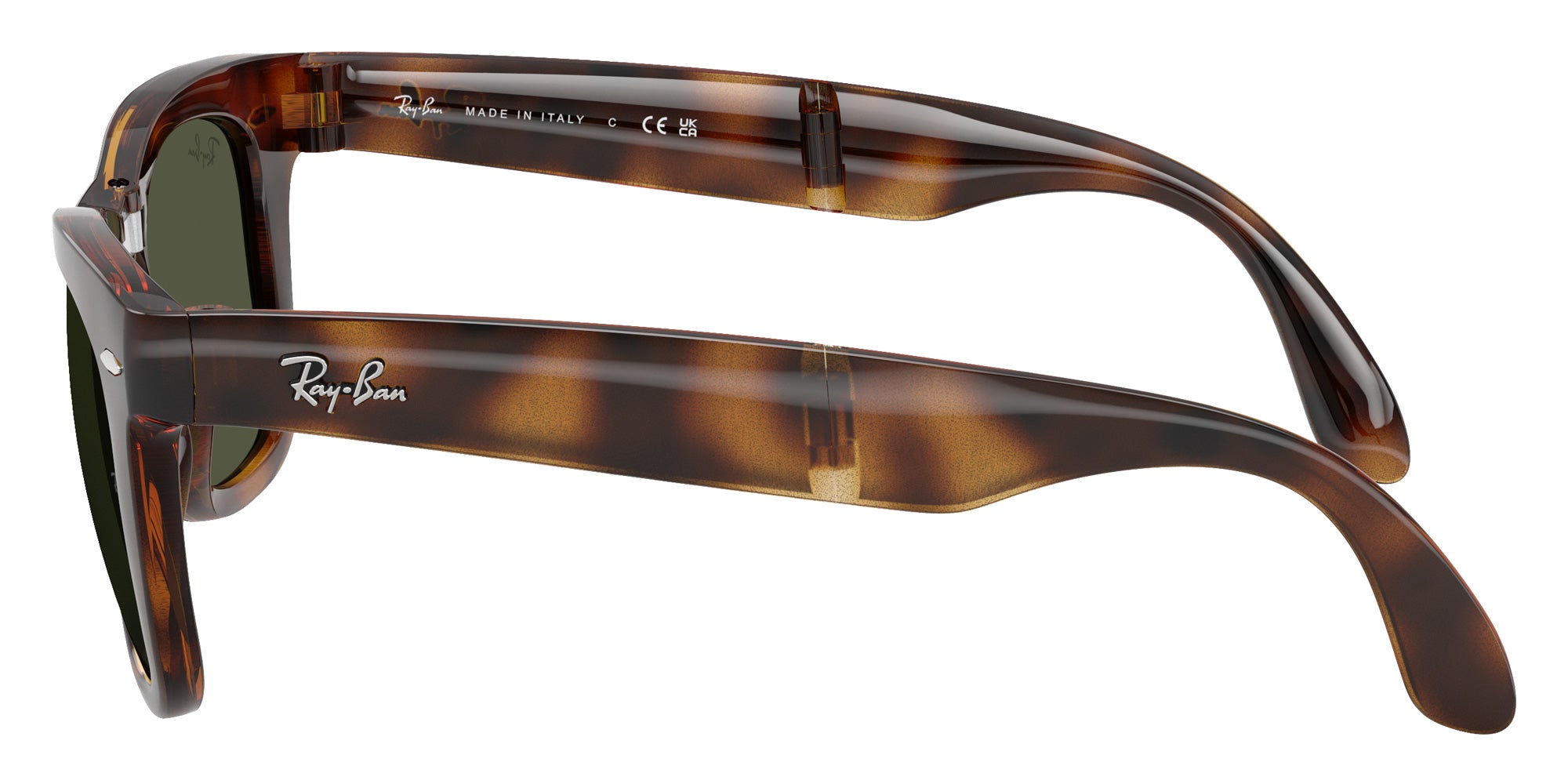 Ray-Ban RB4105 Wayfarer Folding Classic 710/31 50 - Havana / Green #id:rb410571031_s:110110