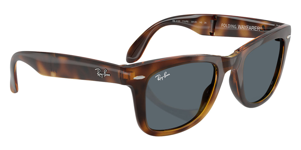 Ray-Ban RB4105 Wayfarer Folding Classic 710/R5 50 - Havana / Blue #id:rb4105710r5_s:114120