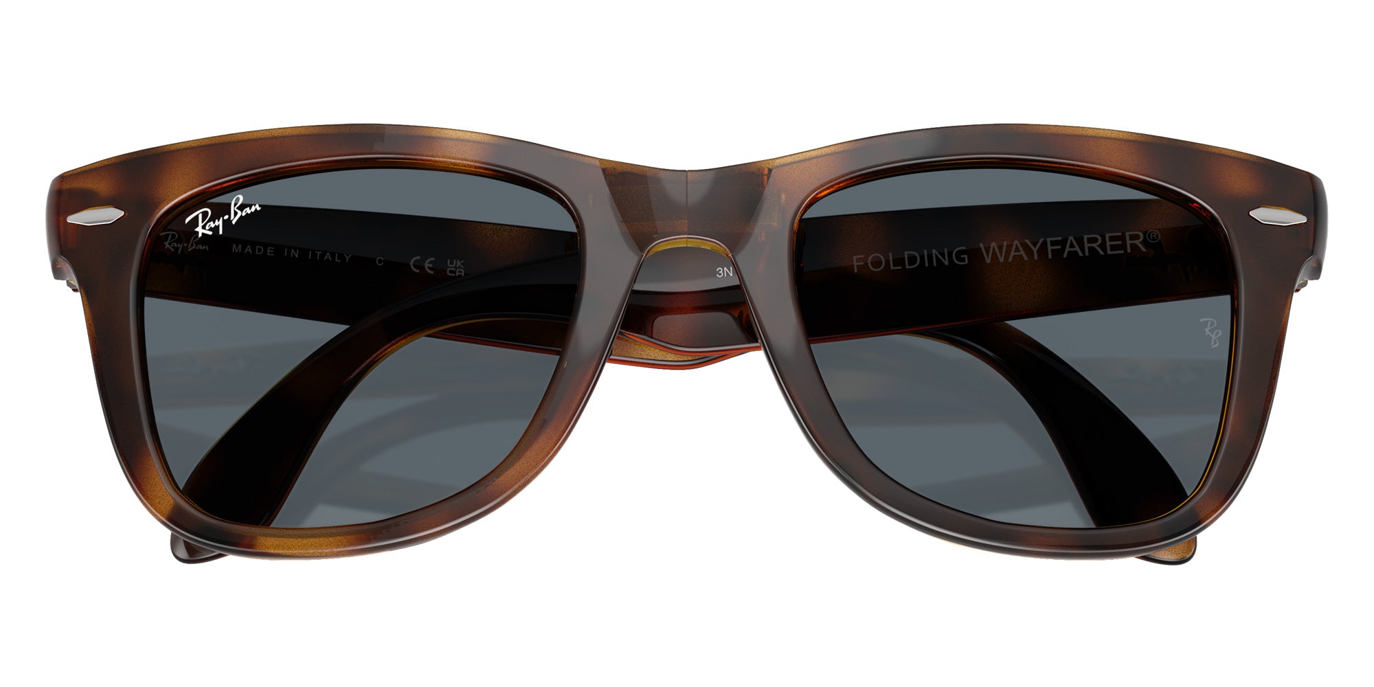 Ray-Ban RB4105 Wayfarer Folding Classic 710/R5 50 - Havana / Blue #id:rb4105710r5_s:114125