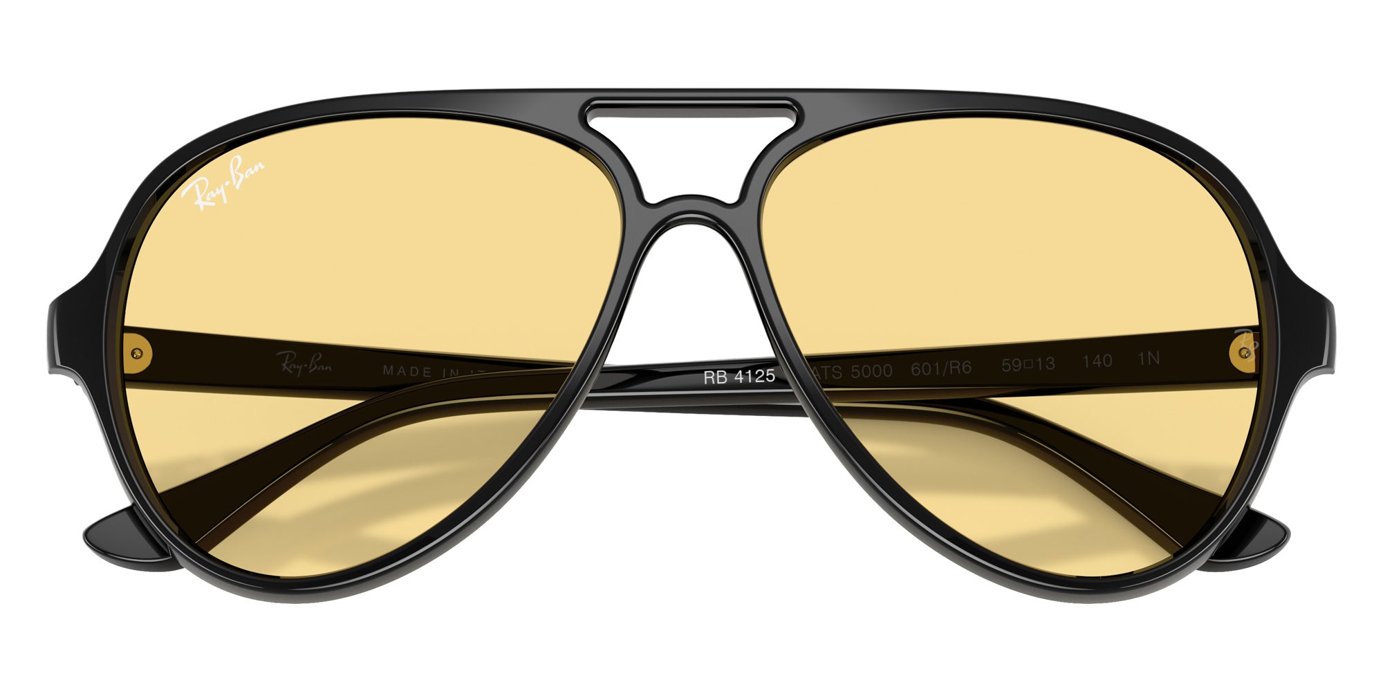 Ray-Ban RB4125 Cats 5000 Classic Summer Capsule 601/R6 59 - Black #id:rb4125601r6_s:104125