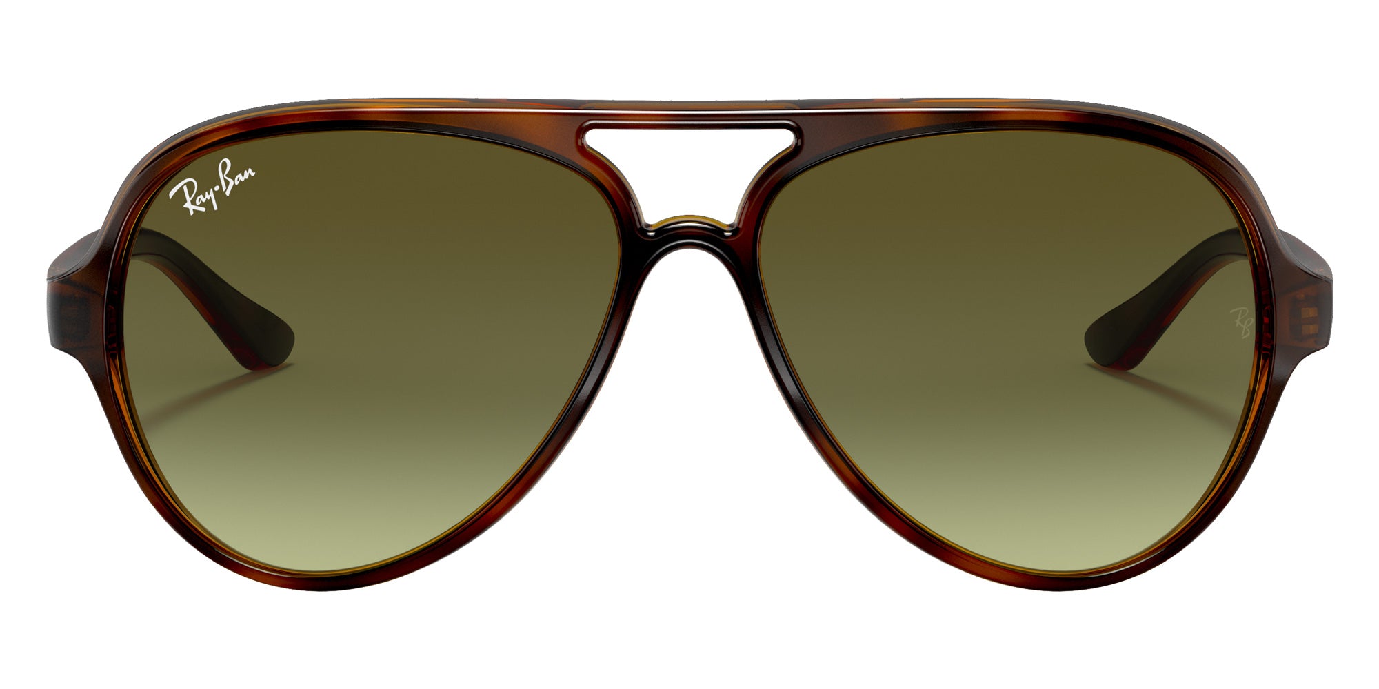 Ray-Ban RB4125 Cats 5000 Classic 710/A6 59 - Light Havana / Green Gradient #id:rb4125710a6_s:102100