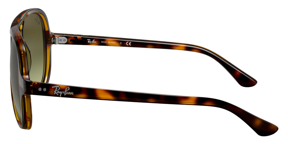 Ray-Ban RB4125 Cats 5000 Classic 710/A6 59 - Light Havana / Green Gradient #id:rb4125710a6_s:102110