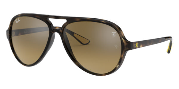 Ray-Ban RB4125M Scuderia Ferrari F6093K 57 - Havana / Brown/Silver Mirrored #id:rb4125mf6093k_s:100100