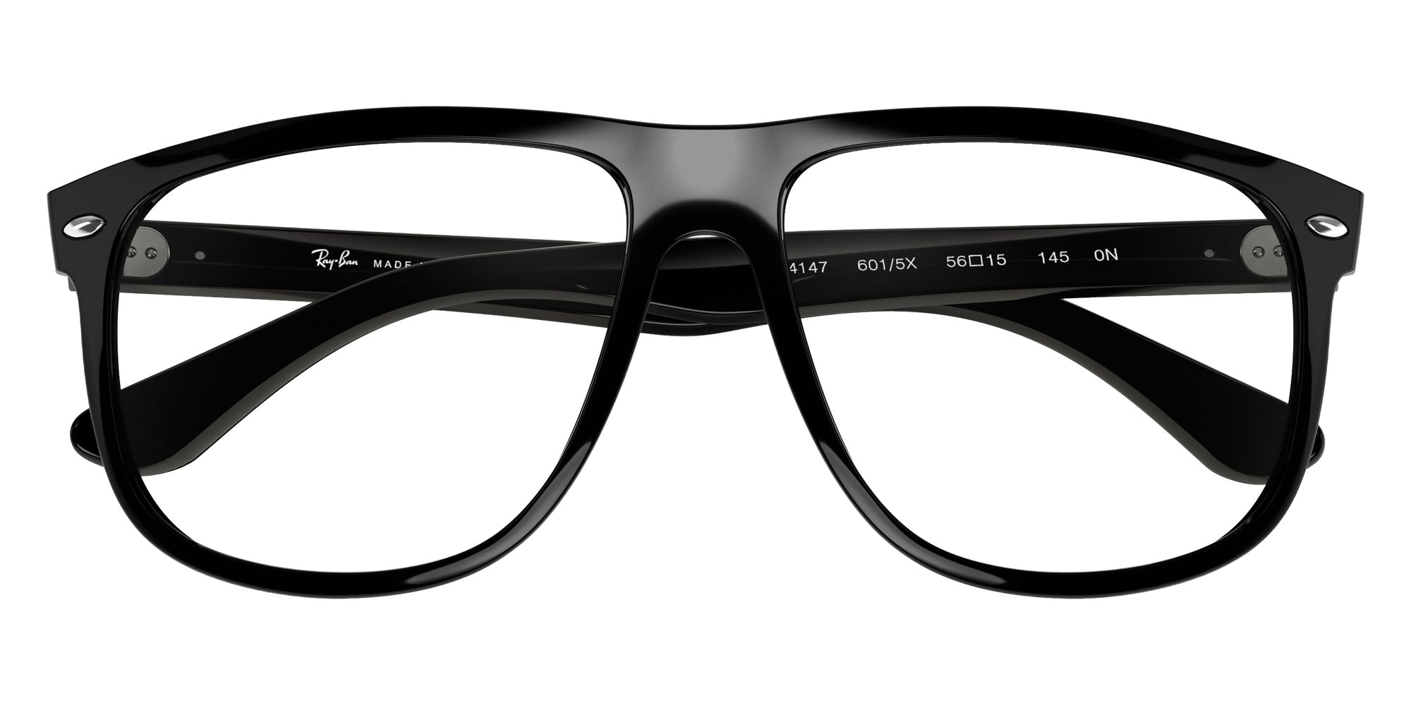 Ray-Ban RB4147 Boyfriend Clear 601/5X 60 - Black / Clear Mirrored #id:rb41476015x_s:100125