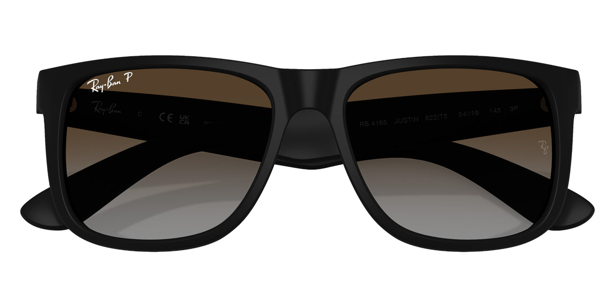 Ray-Ban RB4165 Justin Classic 622/T5 51 - Rubber Black / Polarized Light Gray Gradient Brow #id:rb4165622t5_s:100125
