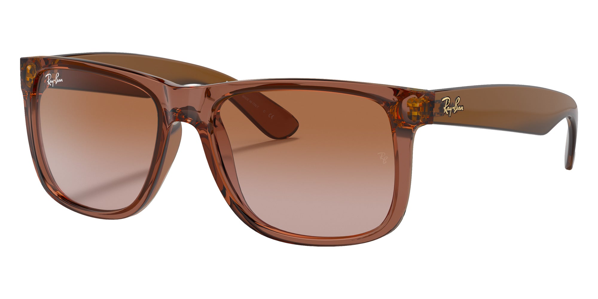 Ray-Ban RB4165 Justin Classic 659413 55 - Transparent Light Brown / Brown #id:rb4165659413_s:100105