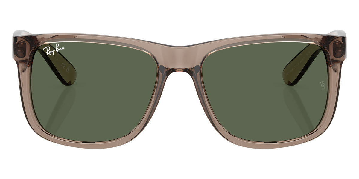 Ray-Ban RB4165F Justin Classic 691871 55 - Transparent Brown / Dark Green #id:rb4165f691871_s:102100