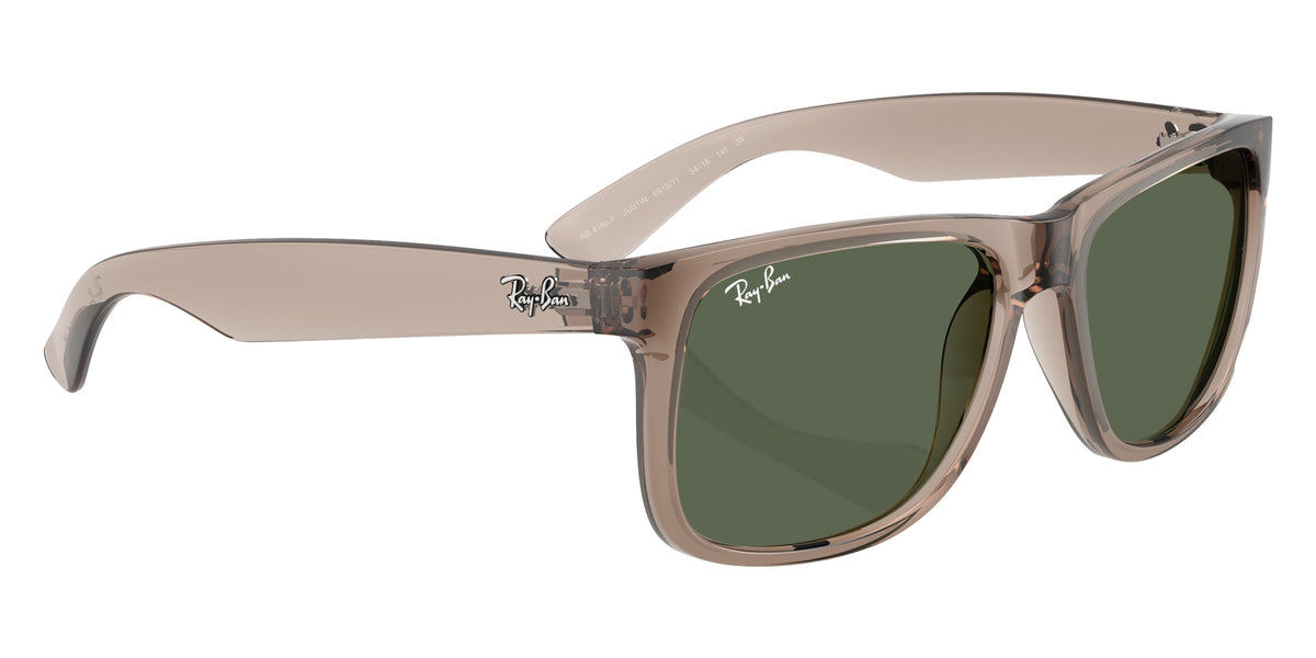 Ray-Ban RB4165F Justin Classic 691871 55 - Transparent Brown / Dark Green #id:rb4165f691871_s:102120