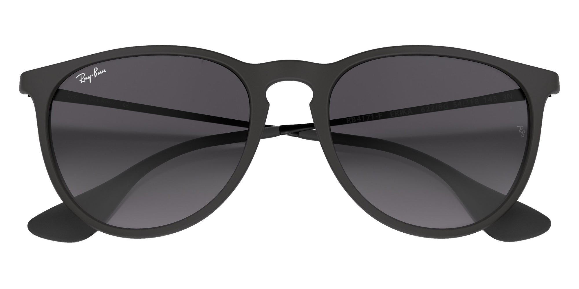 Ray-Ban RB4171F Erika Classic 622/8G 57 - Rubber Black / Gray #id:rb4171f6228g_s:100125