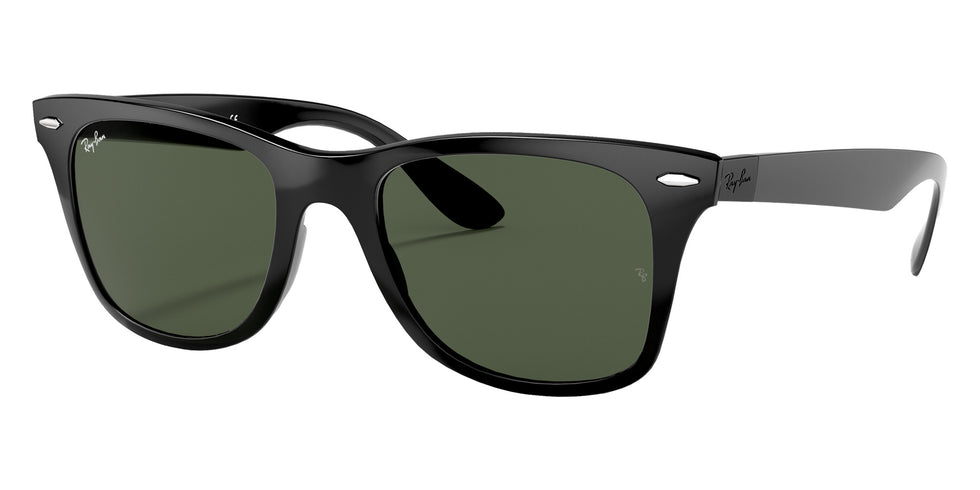 Ray-Ban RB4195 Wayfarer Liteforce 601/71 52 - Black / Green Classic #id:rb419560171_s:100105