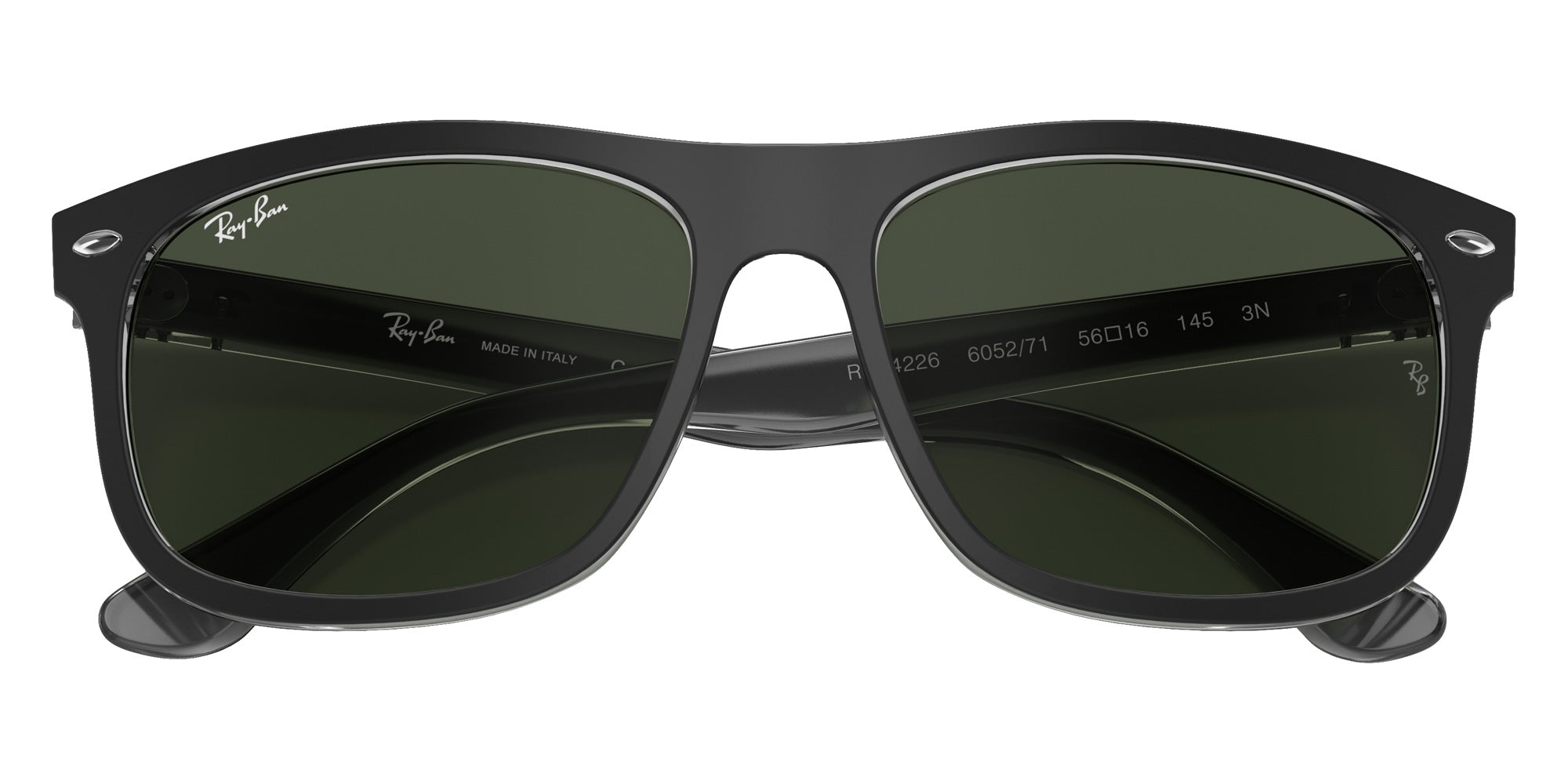 Ray-Ban RB4226 605271 56 - Black on Transparent / Green #id:rb4226605271_s:100125