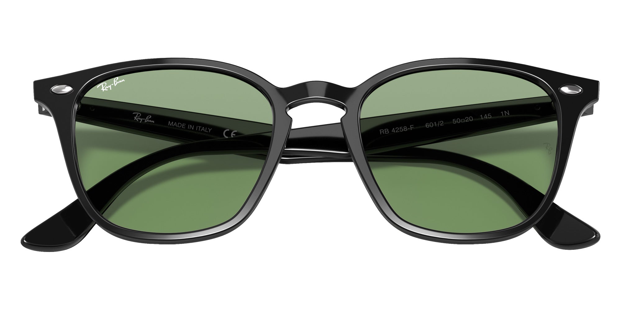 Ray-Ban RB4258F 601/2 52 - Black / Light Green Classic #id:rb4258f6012_s:100125