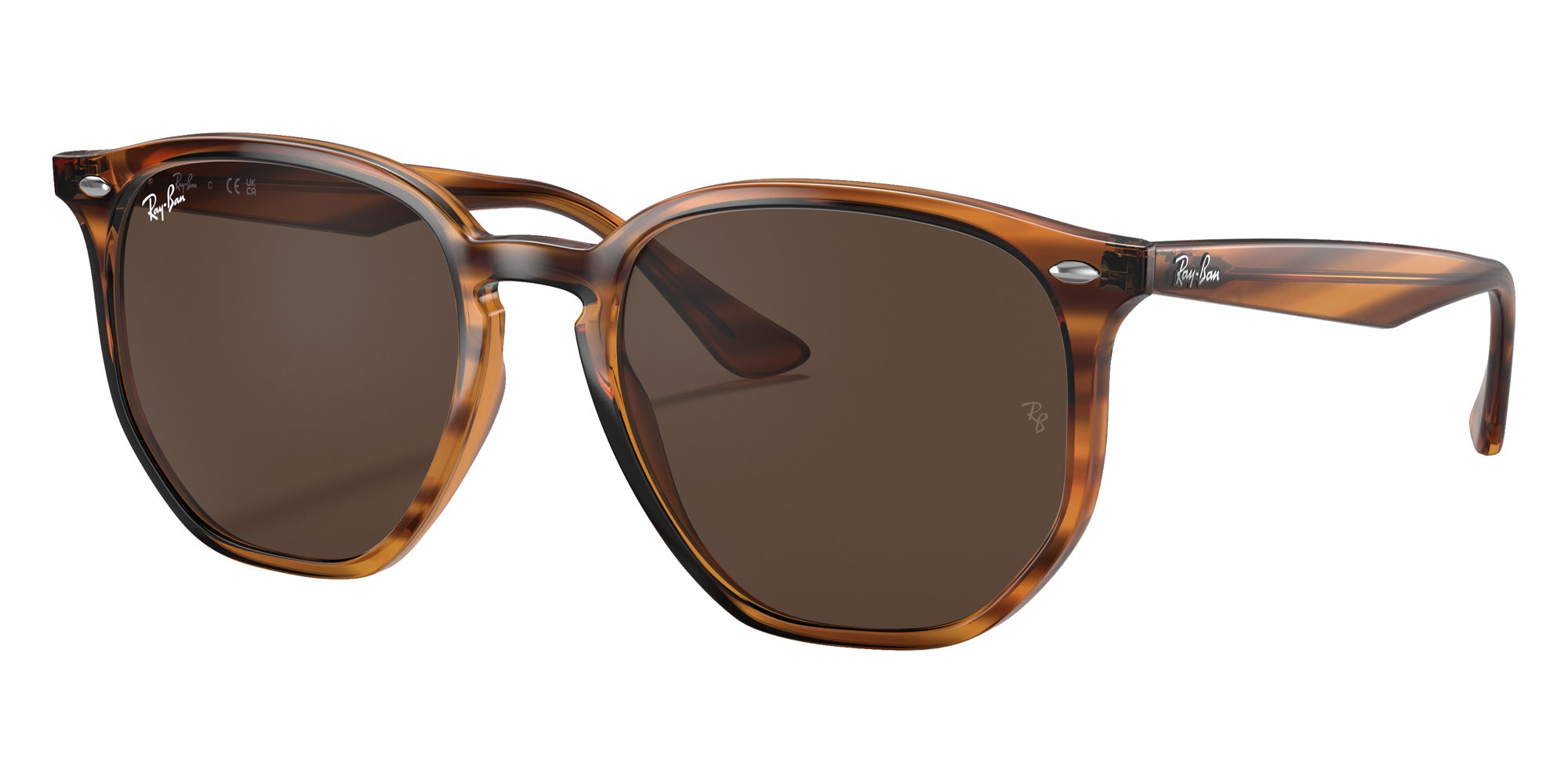 Ray-Ban RB4306 820/73 54 - Striped Red Havana / Dark Brown #id:rb430682073_s:100105