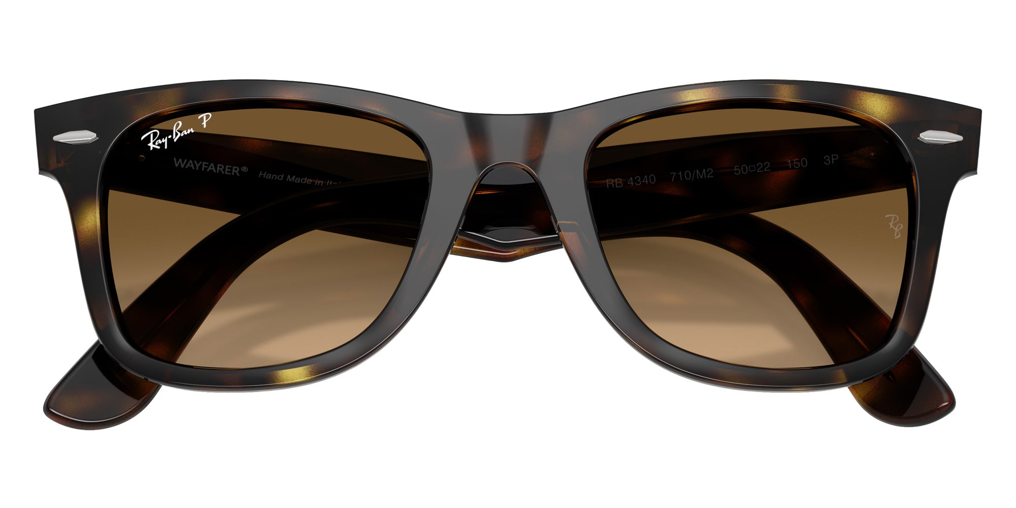 Ray-Ban RB4340 Wayfarer Ease 710/M2 50 - Havana / Polarized Brown Gradient #id:rb4340710m2_s:104125