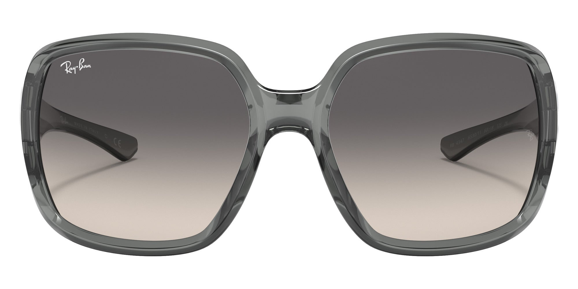 Ray-Ban RB4347 653011 60 - Transparent Light Gray / Dark Gray Gradient #id:rb4347653011_s:100100