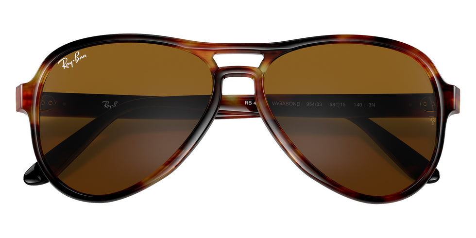 Ray-Ban RB4355 Vagabond 954/33 58 - Striped Havana / B-15 Brown #id:rb435595433_s:100125