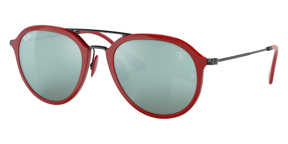 Ray-Ban RB4369M Scuderia Ferrari F62330 53 - Red / Silver Flash Mirrored #id:rb4369mf62330_s:100105