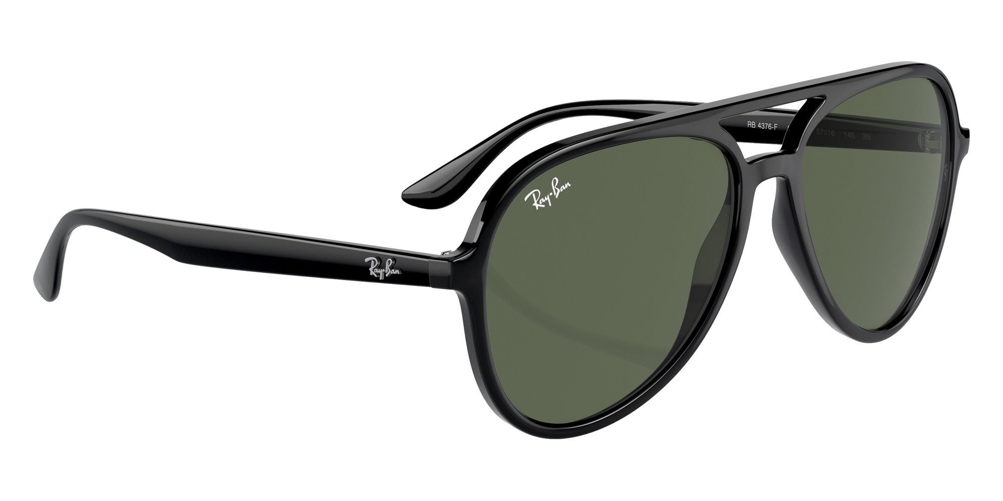 Ray-Ban RB4376F 601/71 57 - Black / Dark Green #id:rb4376f60171_s:100120