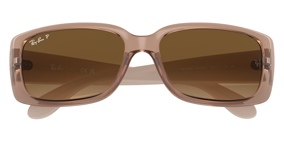 Ray-Ban RB4389 6644M2 55 - Transparent Brown #id:rb43896644m2_s:100120