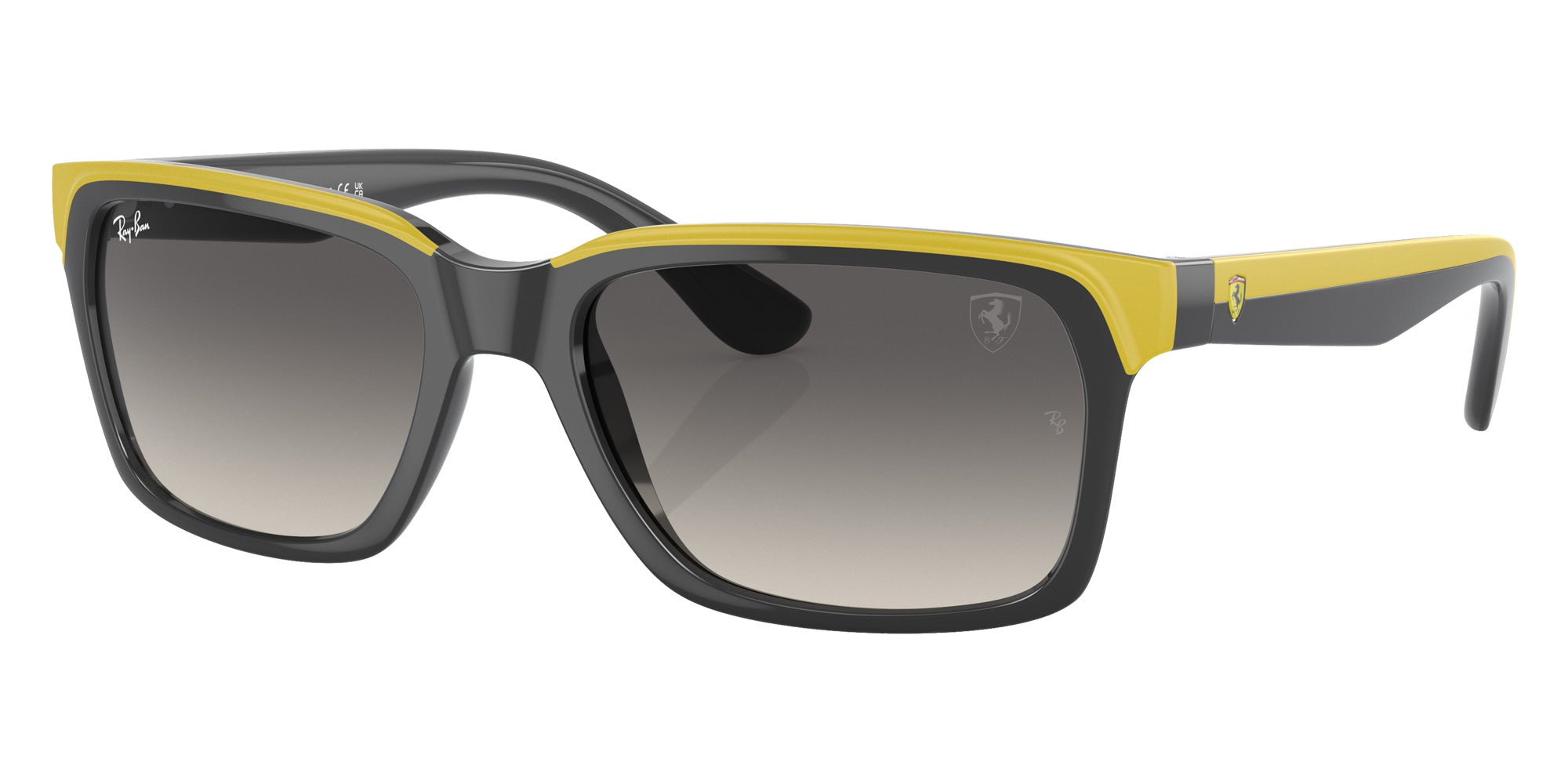 Ray-Ban RB4393M Scuderia Ferrari F62411 56 - Gray on Yellow / Gray #id:rb4393mf62411_s:100105