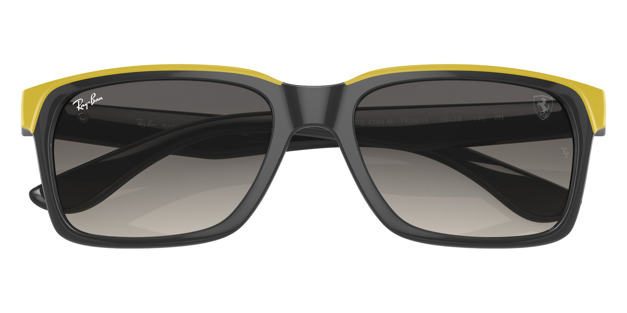 Ray-Ban RB4393M Scuderia Ferrari F62411 56 - Gray on Yellow / Gray #id:rb4393mf62411_s:100120