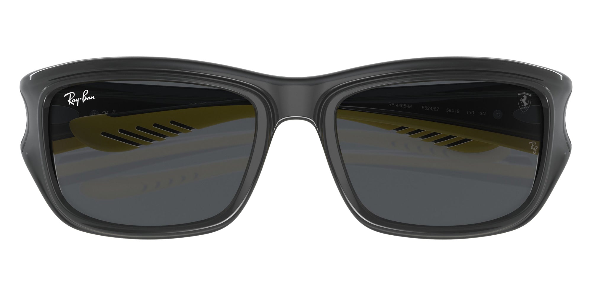 Ray-Ban RB4405M Scuderia Ferrari Collection F62487 59 - Gray on Yellow / Dark Gray #id:rb4405mf62487_s:100125