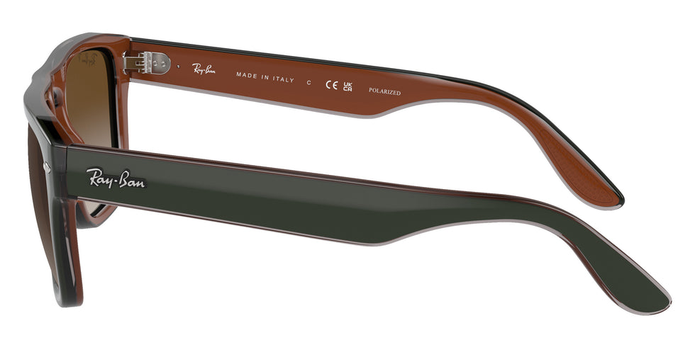 Ray-Ban RB4407 6732T5 57 - Green & Dark Gray & Transparent Brown / Brown Polarized #id:rb44076732t5_s:100110