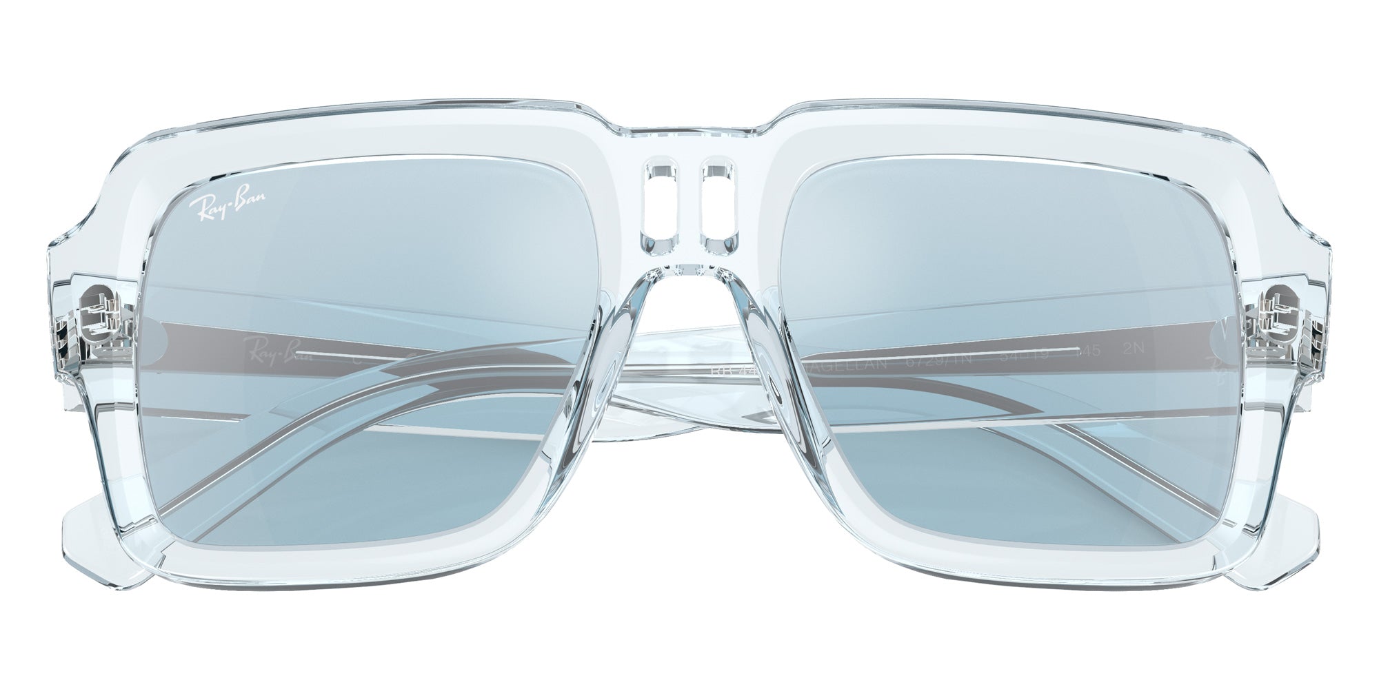 Ray-Ban RB4408 Magellan 67291N 54 - Transparent Light Blue / Light Blue/Silver Mirrored #id:rb440867291n_s:104125
