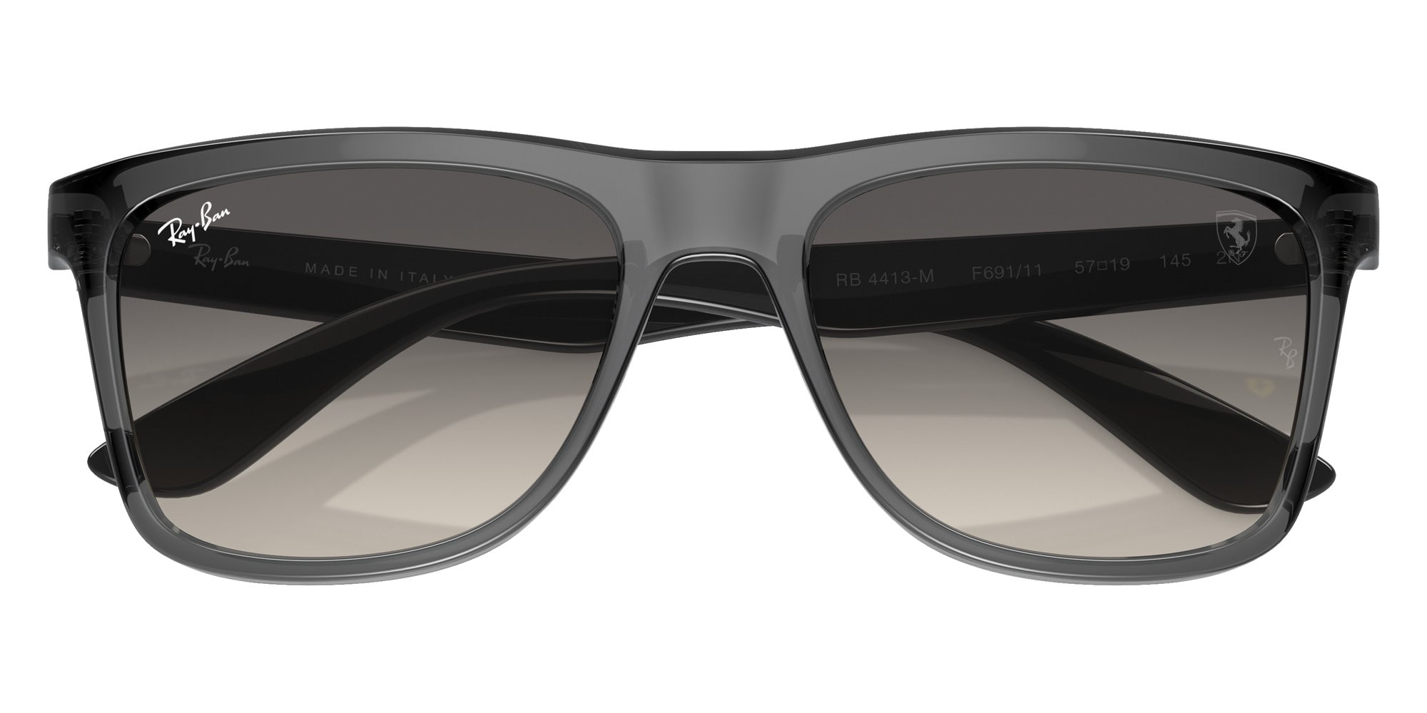 Ray-Ban RB4413M Scuderia Ferrari F69111 57 - Transparent Gray / Gray #id:rb4413mf69111_s:102125