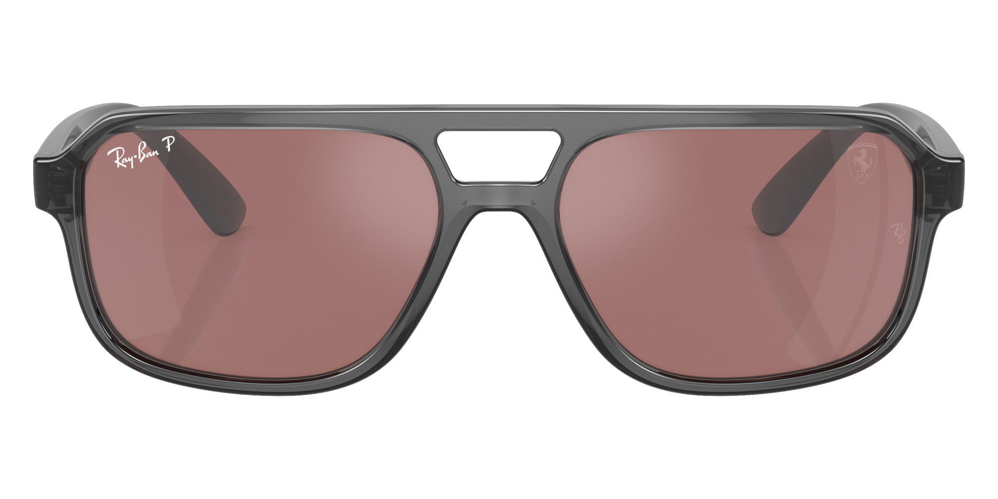 Ray-Ban RB4414M Scuderia Ferrari F691H2 58 - Transparent Gray / Purple/Silver Mirrored Polarized #id:rb4414mf691h2_s:100100