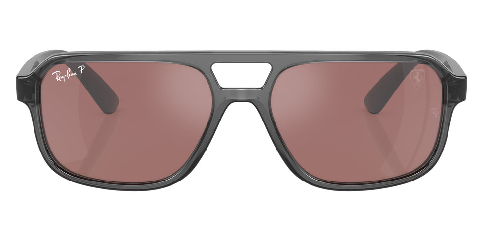 Ray-Ban RB4414M Scuderia Ferrari F691H2 58 - Transparent Gray / Purple/Silver Mirrored Polarized #id:rb4414mf691h2_s:100100