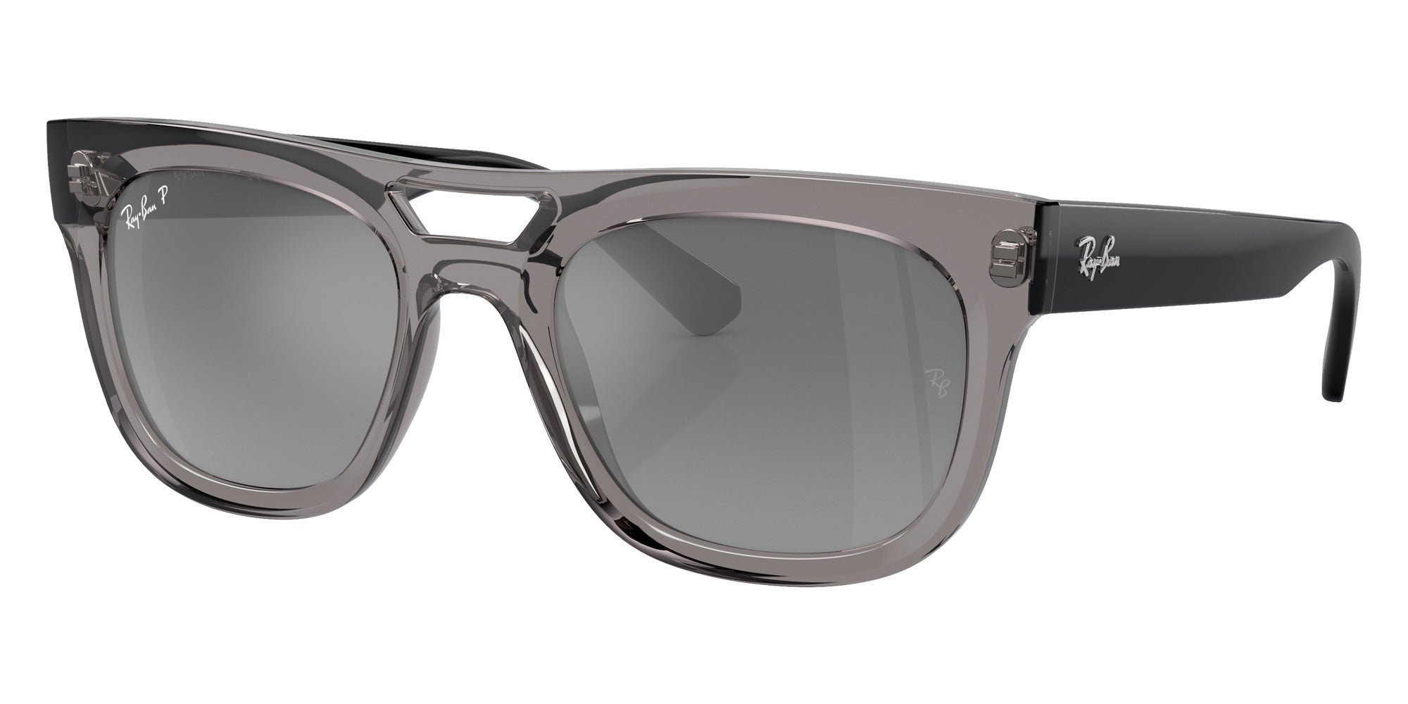 Ray-Ban RB4426 Phil 672582 54 - Transparent Gray / Silver/Gray Mirrored Polarized #id:rb4426672582_s:100105