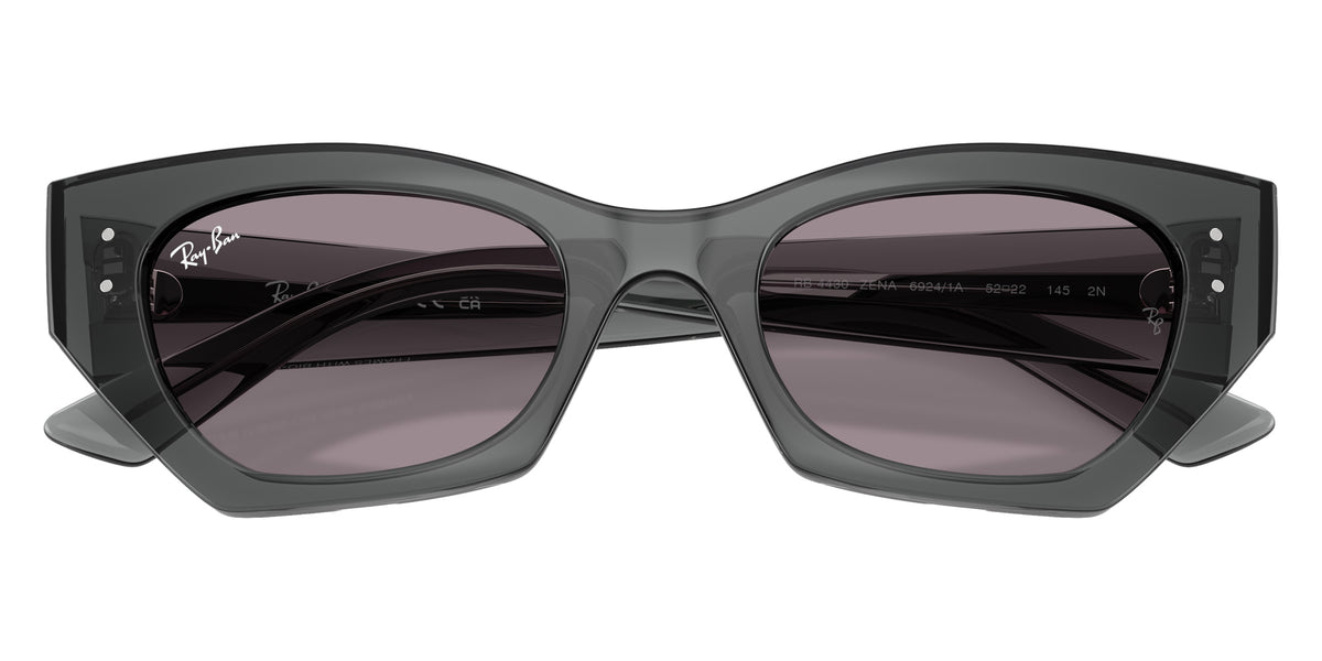 Ray-Ban RB4430 Zena 69241A 49 - Transparent Gray / Dark Violet #id:rb443069241a_s:104125