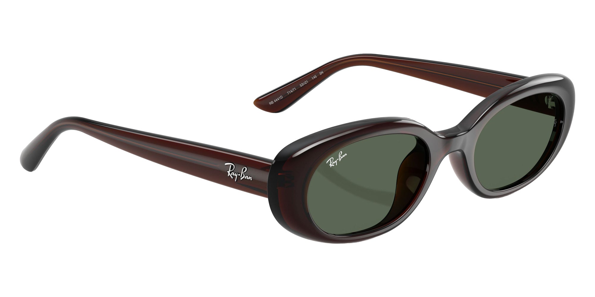 Ray-Ban RB4441D 714/71 53 - Transparent Brown / Dark Green #id:rb4441d71471_s:100120
