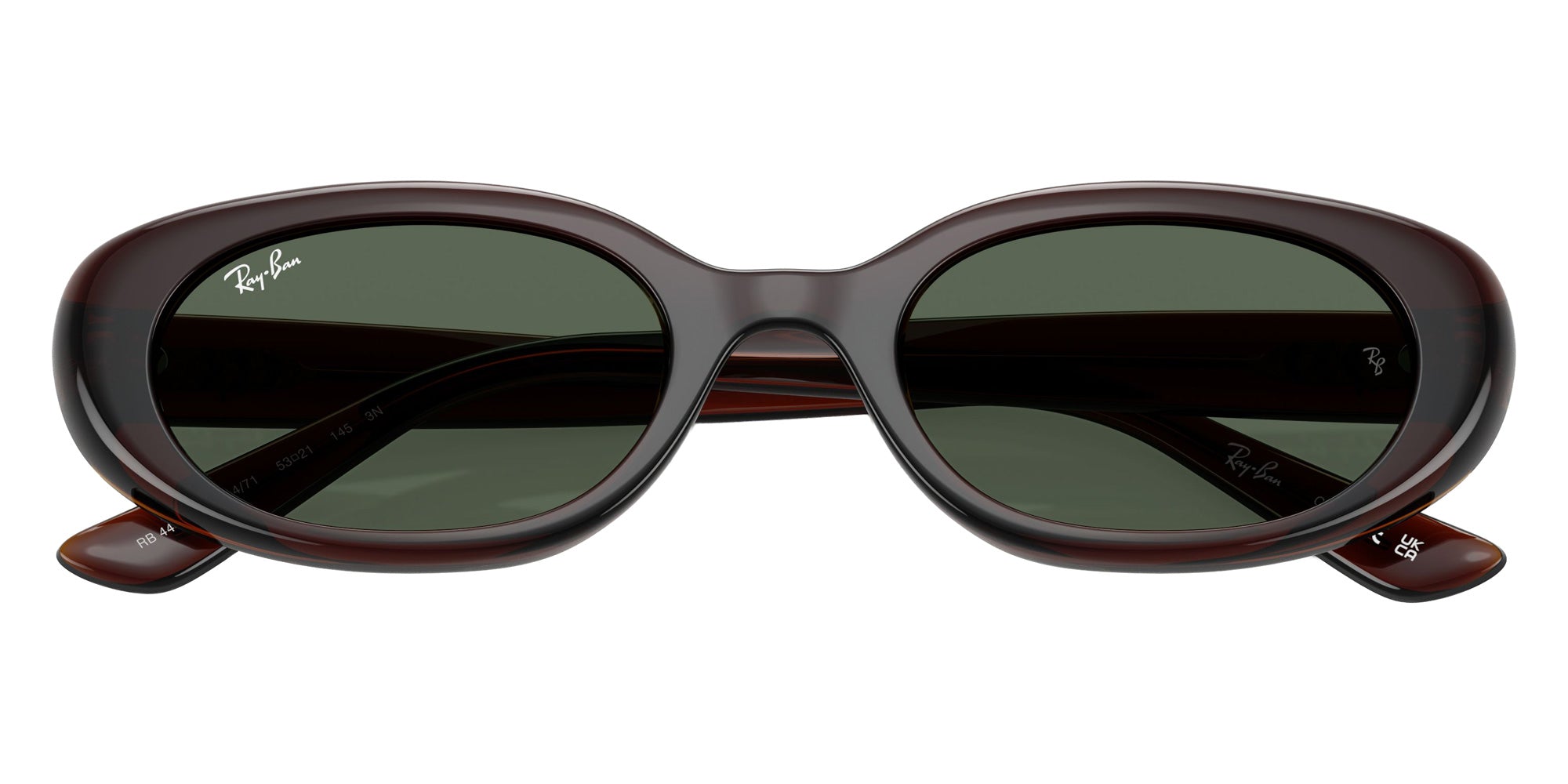 Ray-Ban RB4441D 714/71 53 - Transparent Brown / Dark Green #id:rb4441d71471_s:100125