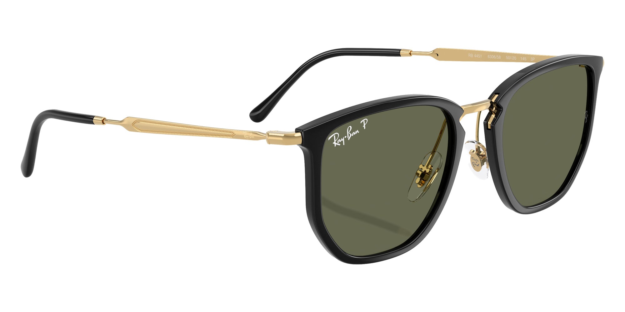 Ray-Ban RB4451 630658 50 - Black / Polarized Green #id:rb4451630658_s:100120