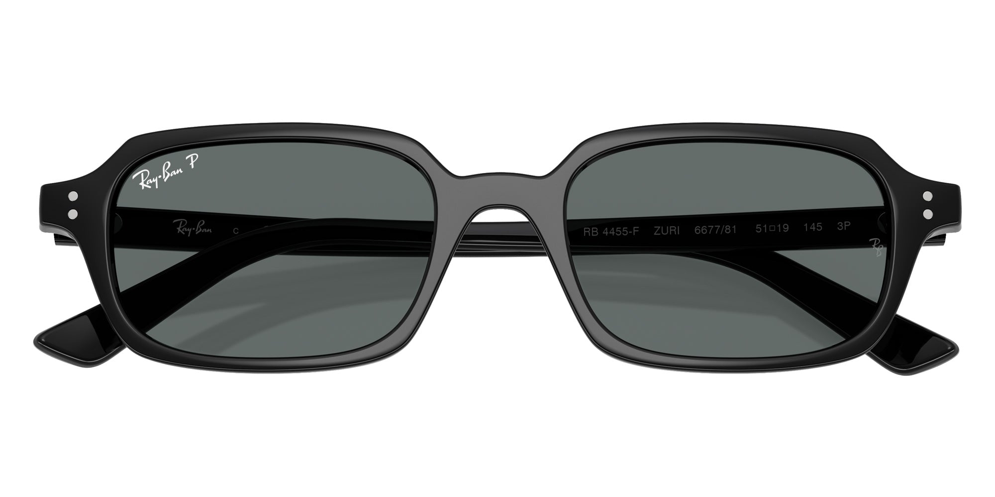 Ray-Ban RB4455F Zuri 667781 51 - Black / Dark Gray Polarized #id:rb4455f667781_s:100125