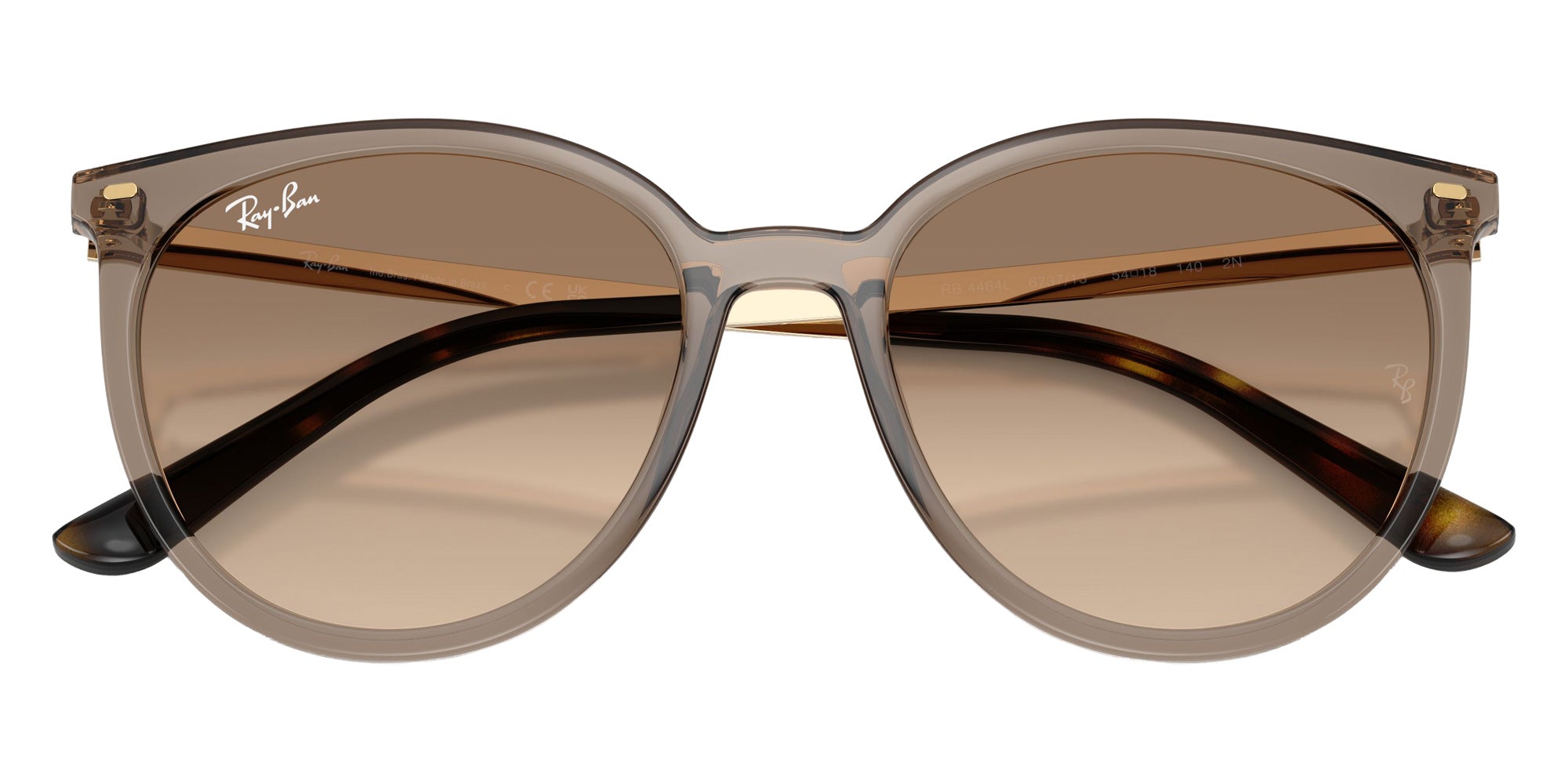 Ray-Ban RB4464L 673713 54 - Translucent Caramel / Light Brown Gradient Light Gray #id:rb4464l673713_s:106125